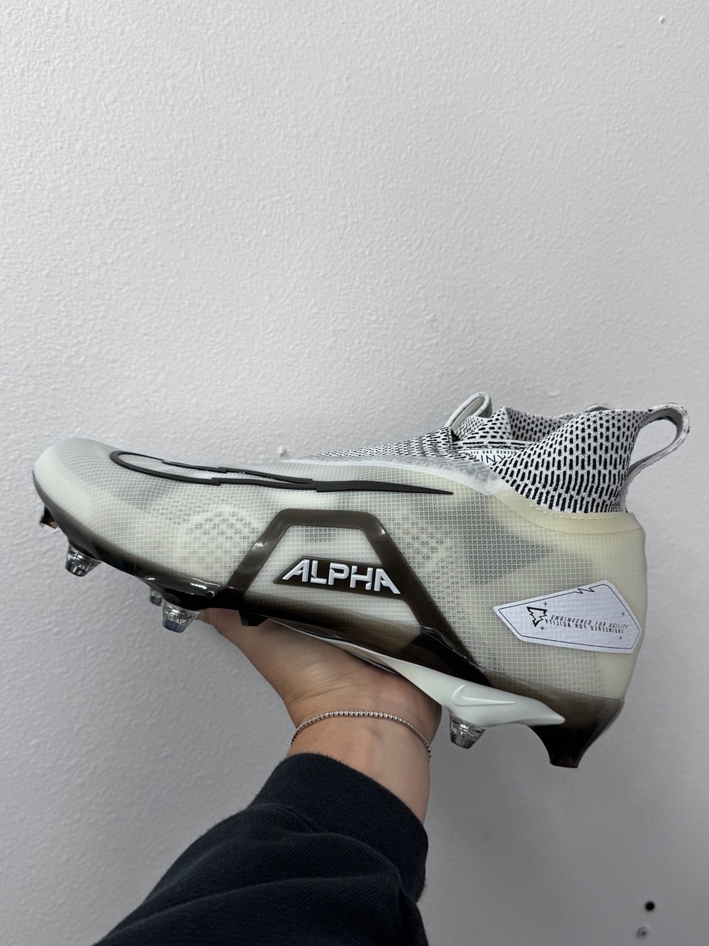 Nike Men’s Soccer’s Shoe in White, Black .